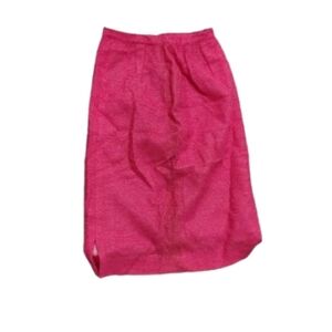Vintage 50s 60s Mary Hayes Of California Women's Pink Textured Wiggle Skirt